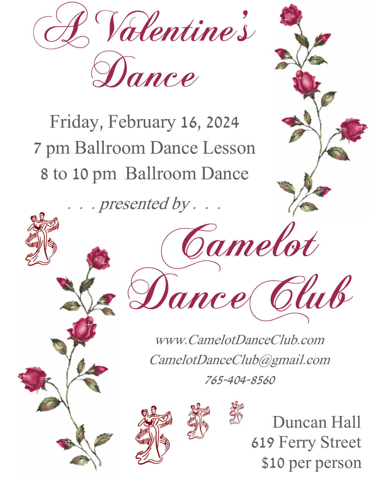 Flyer for Valentine Dance